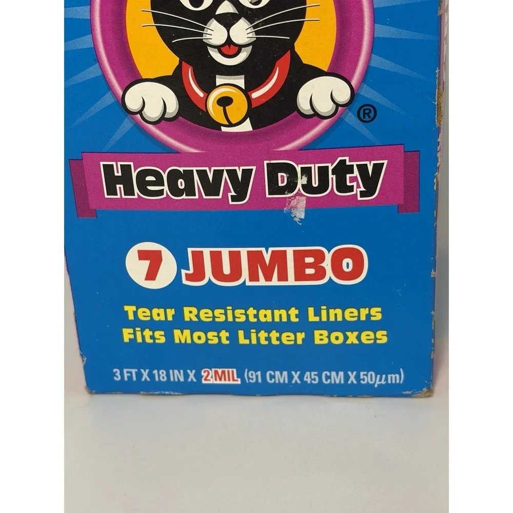 Jonny Cat Liners Heavy Duty Scented Litter Box Size Jumbo 7 In Box